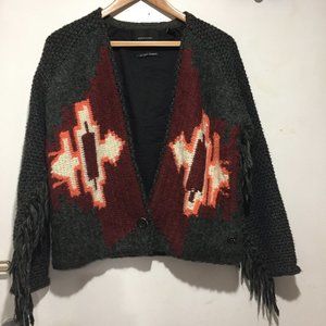 MAISON SCOTCH KNITTED WOOL BLEND SWEATER JACKETS SIZE 1